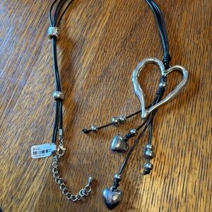 Black and silver necklace